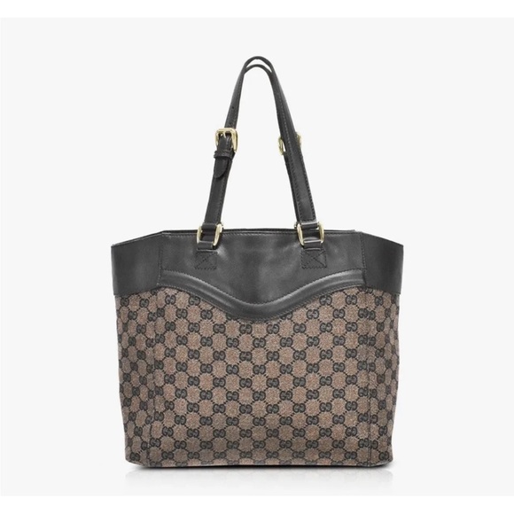 Gucci Monogram Canvas Tote Bag Authentic - Picture 1 of 8